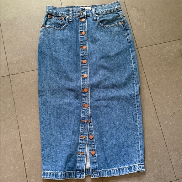 Madewell Dresses & Skirts - Madewell Blue Denim Skirt